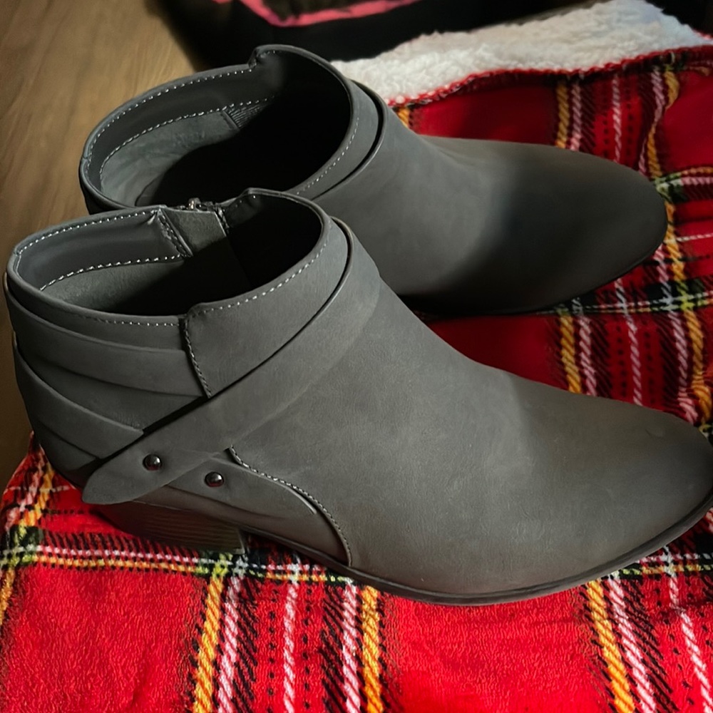 Grey Booties size 8.5